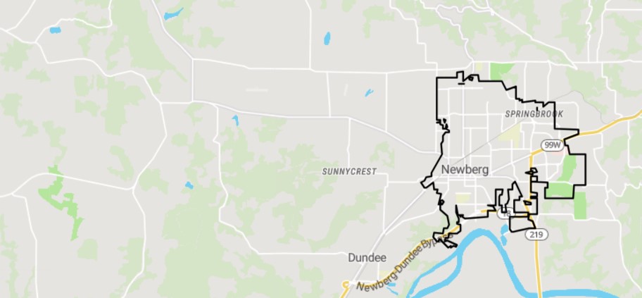 Newberg map preview